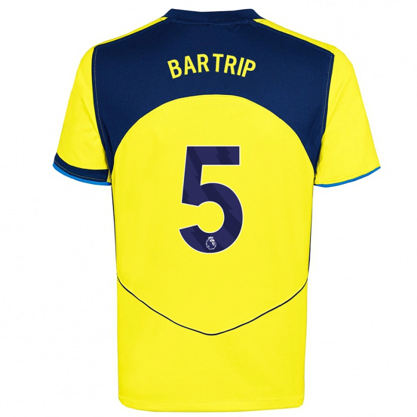 Danxen Niño Camiseta Molly Bartrip #5 Amarillo Marino Equipación Tercera 2025/26 La Camisa