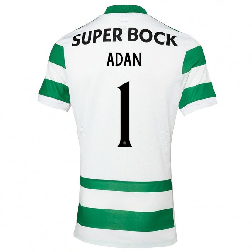 Danxen Hombre Camiseta Antonio Adan #1 Verde Blanco 1ª Equipación 2025/26 La Camisa