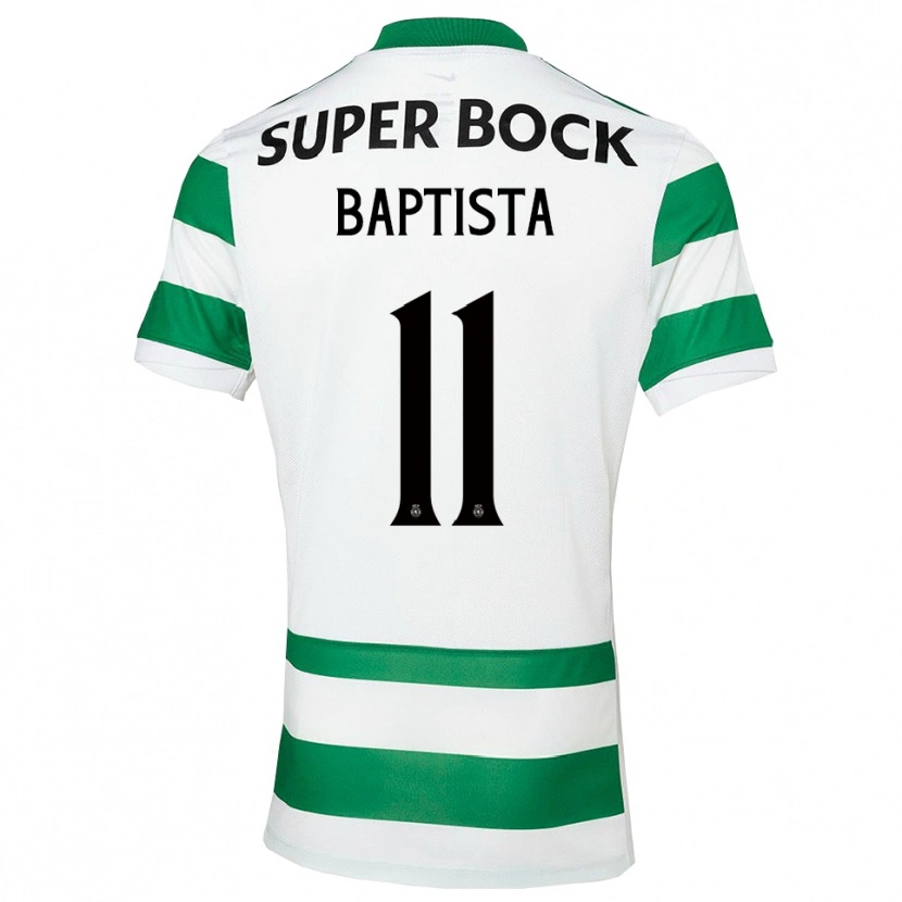 Danxen Hombre Camiseta Brandão Baptista #11 Verde Blanco 1ª Equipación 2025/26 La Camisa