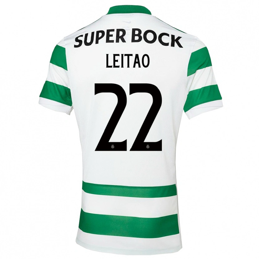 Danxen Hombre Camiseta Tiago Leitão #22 Verde Blanco 1ª Equipación 2025/26 La Camisa
