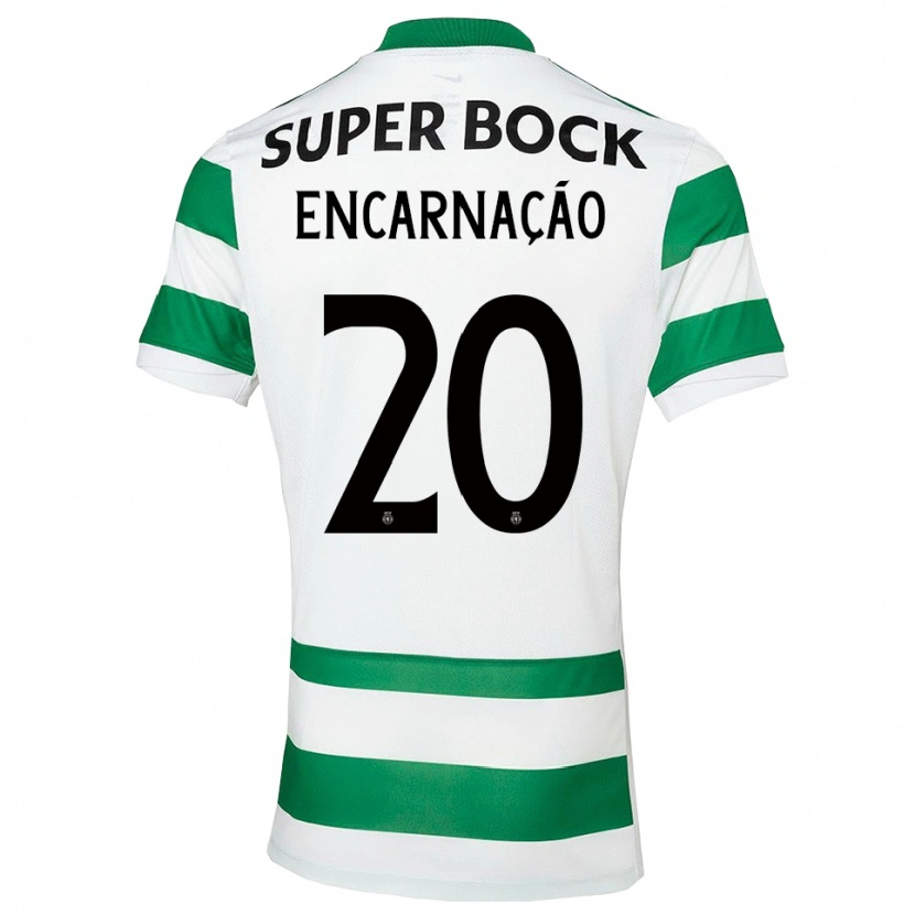 Danxen Hombre Camiseta Telma Encarnação #20 Verde Blanco 1ª Equipación 2025/26 La Camisa