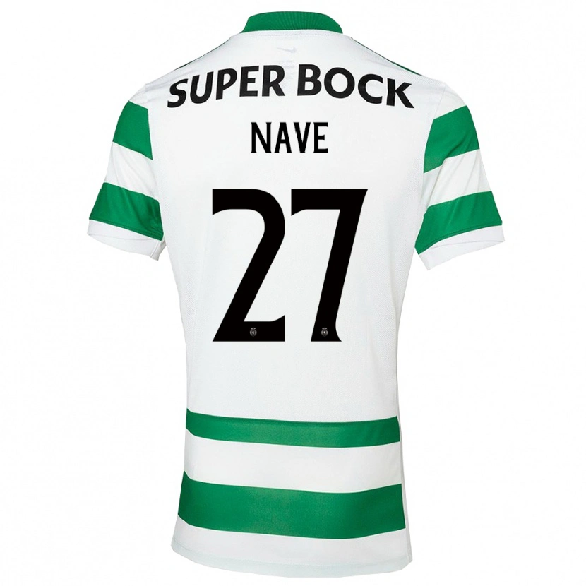 Danxen Hombre Camiseta Matilde Nave #27 Verde Blanco 1ª Equipación 2025/26 La Camisa