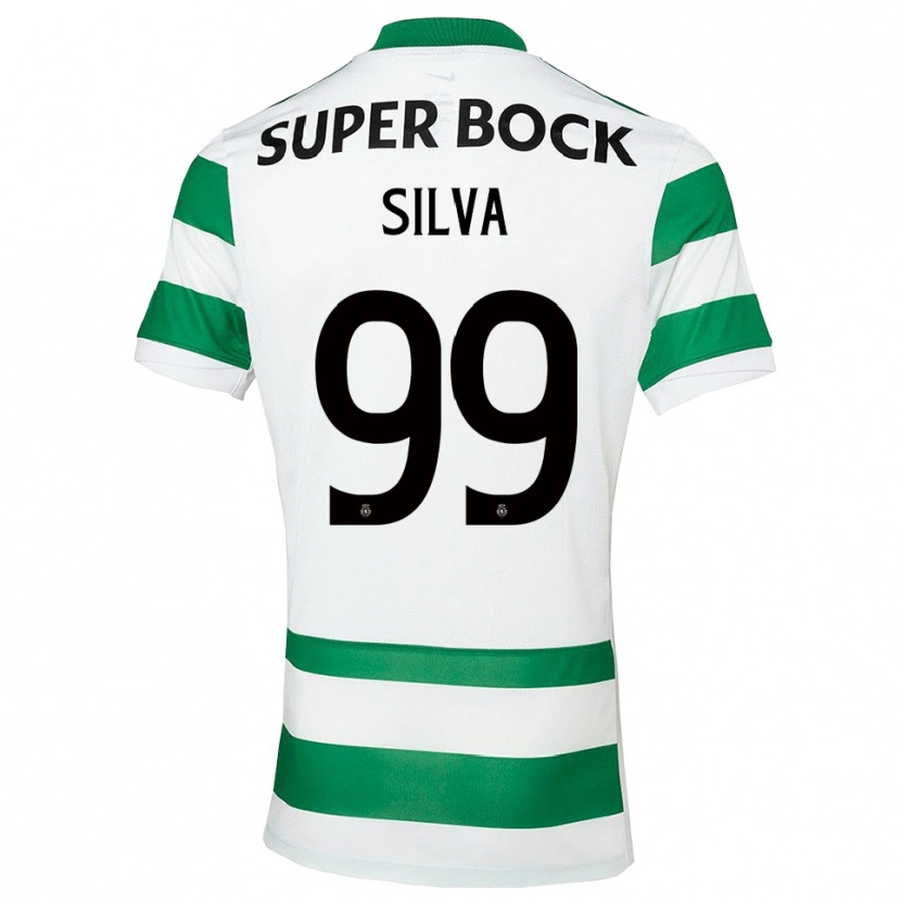 Danxen Hombre Camiseta Francisco Silva #99 Verde Blanco 1ª Equipación 2025/26 La Camisa