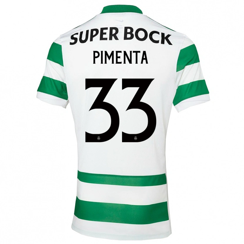 Danxen Hombre Camiseta Carolina Pimenta #33 Verde Blanco 1ª Equipación 2025/26 La Camisa