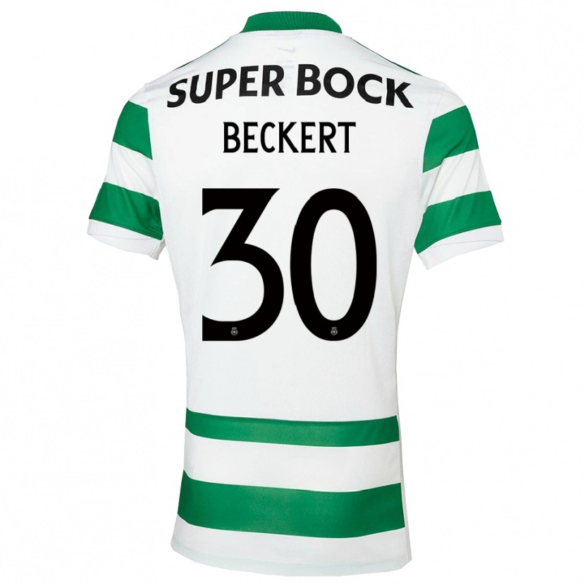Danxen Hombre Camiseta Carolina Beckert #30 Verde Blanco 1ª Equipación 2025/26 La Camisa