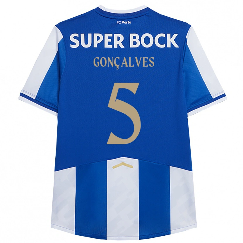 Danxen Hombre Camiseta Martim Gonçalves #5 Azul Blanco 1ª Equipación 2025/26 La Camisa