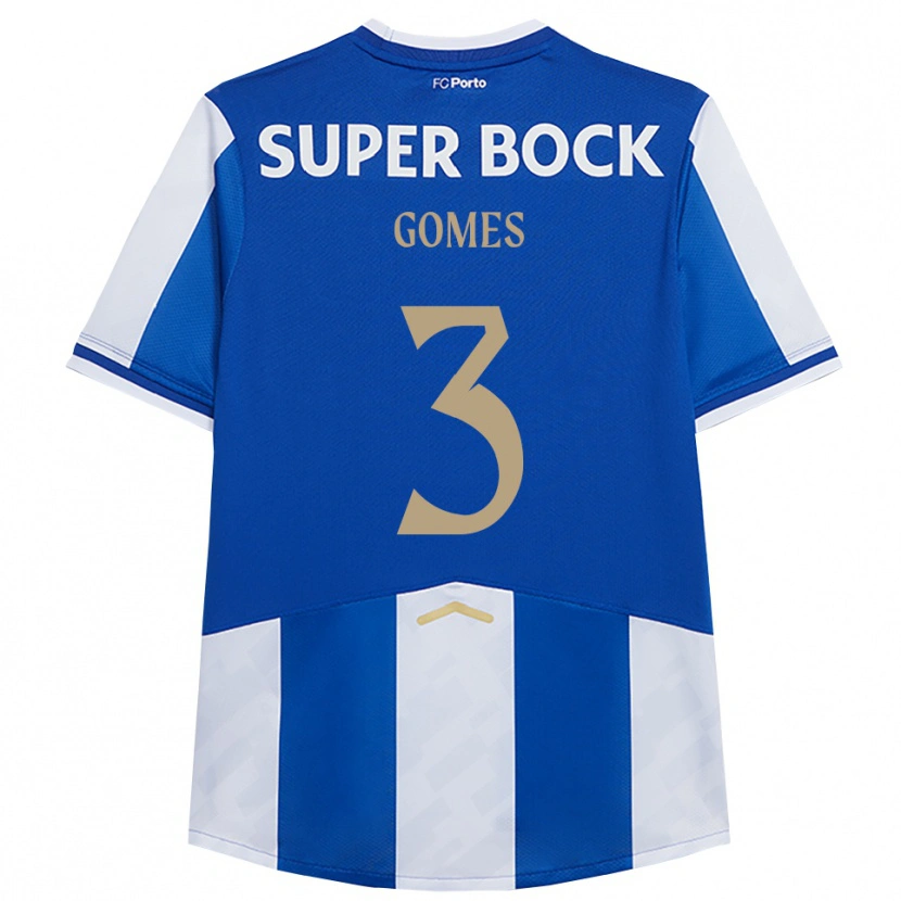 Danxen Hombre Camiseta Salvador Gomes #3 Azul Blanco 1ª Equipación 2025/26 La Camisa