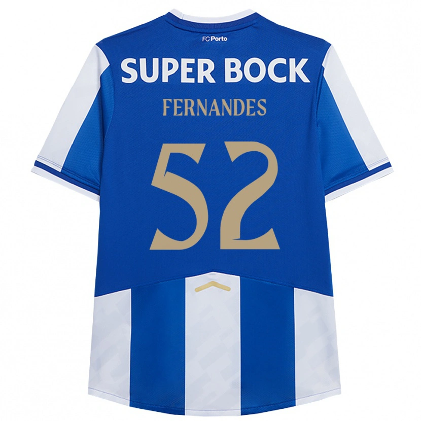Danxen Hombre Camiseta Martim Fernandes #52 Azul Blanco 1ª Equipación 2025/26 La Camisa