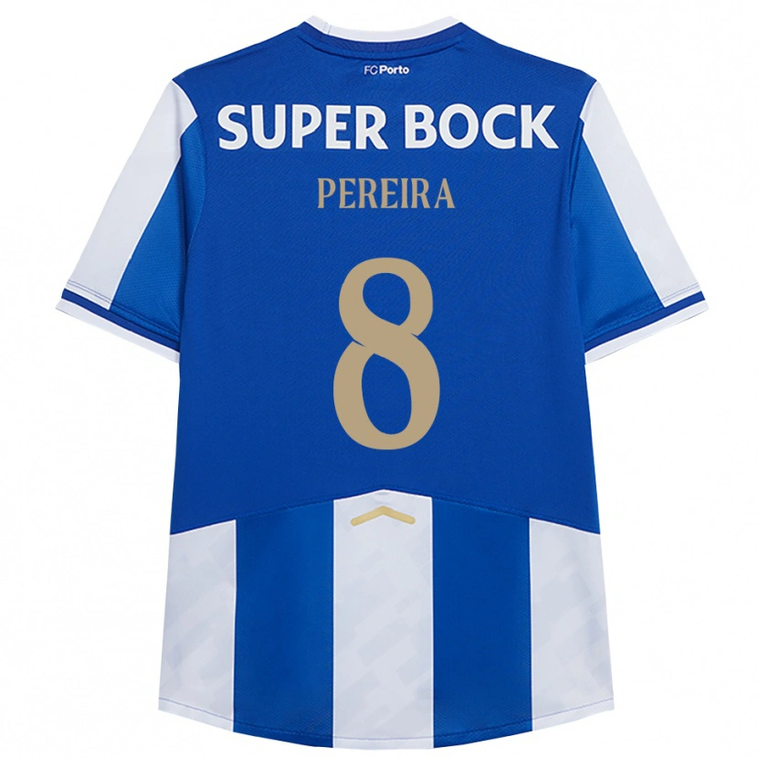 Danxen Hombre Camiseta Catarina Pereira #8 Azul Blanco 1ª Equipación 2025/26 La Camisa