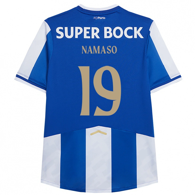 Danxen Hombre Camiseta Danny Namaso #19 Azul Blanco 1ª Equipación 2025/26 La Camisa
