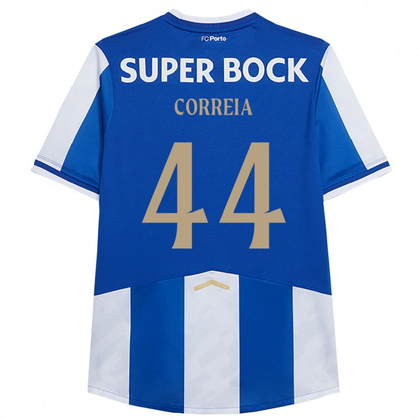Danxen Hombre Camiseta Romain Correia #44 Azul Blanco 1ª Equipación 2025/26 La Camisa