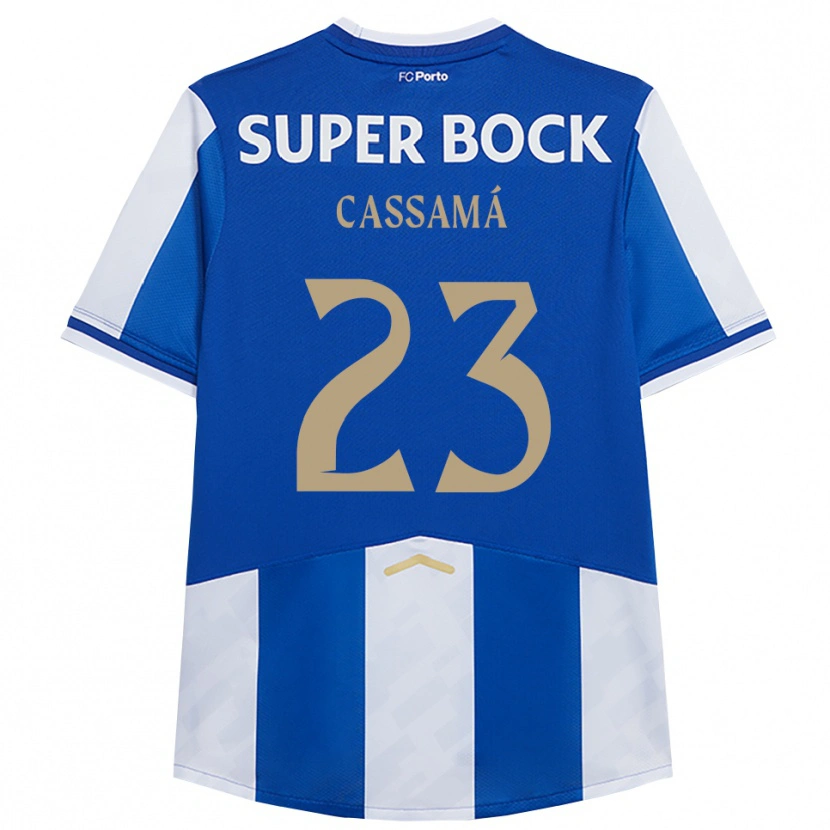 Danxen Hombre Camiseta Abdu Cassamá #23 Azul Blanco 1ª Equipación 2025/26 La Camisa