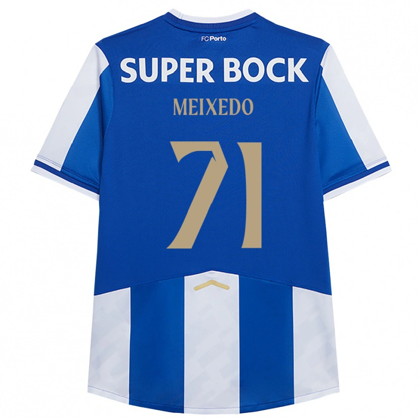 Danxen Hombre Camiseta Francisco Meixedo #71 Azul Blanco 1ª Equipación 2025/26 La Camisa