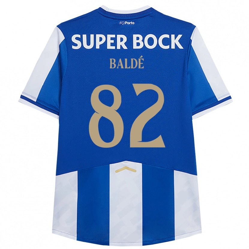 Danxen Hombre Camiseta Alfa Baldé #82 Azul Blanco 1ª Equipación 2025/26 La Camisa