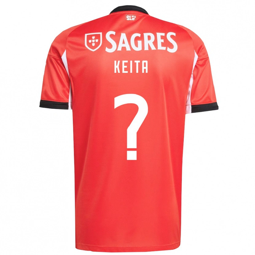 Danxen Hombre Camiseta Modibo Keita #0 Rojo Blanco 1ª Equipación 2025/26 La Camisa