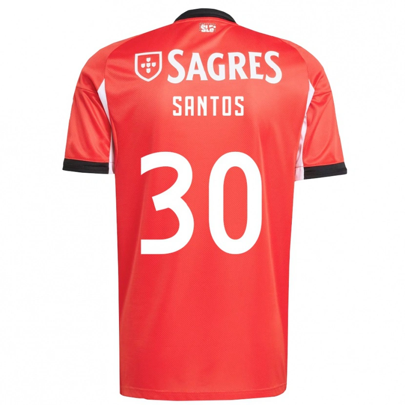 Danxen Hombre Camiseta Daniela Santos #30 Rojo Blanco 1ª Equipación 2025/26 La Camisa