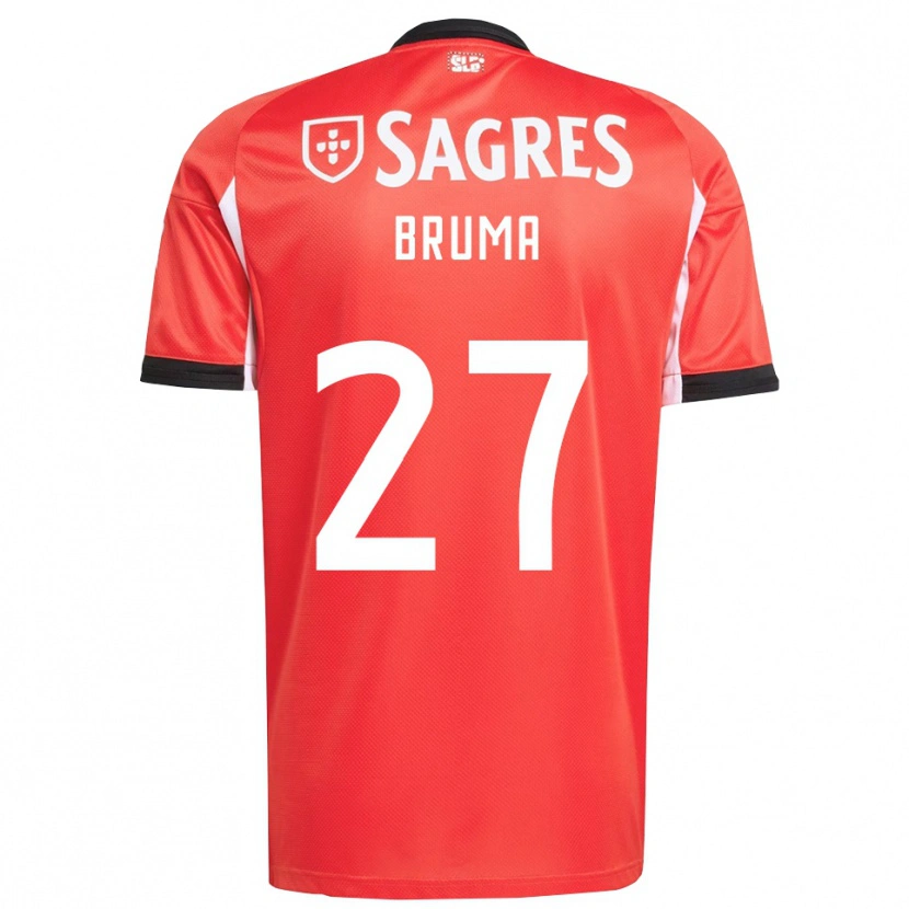 Danxen Hombre Camiseta Bruma #27 Rojo Blanco 1ª Equipación 2025/26 La Camisa