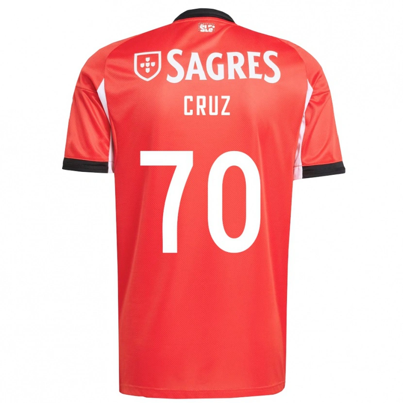 Danxen Hombre Camiseta Filipe Cruz #70 Rojo Blanco 1ª Equipación 2025/26 La Camisa
