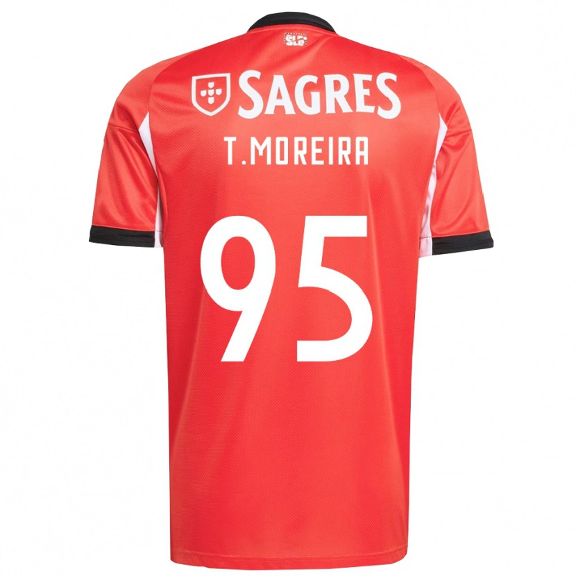 Danxen Hombre Camiseta Tomás Moreira #95 Rojo Blanco 1ª Equipación 2025/26 La Camisa