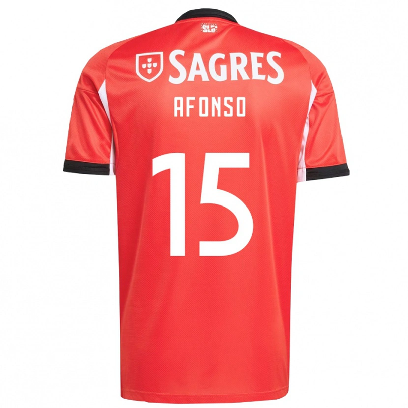 Danxen Hombre Camiseta Guilherme Afonso #15 Rojo Blanco 1ª Equipación 2025/26 La Camisa
