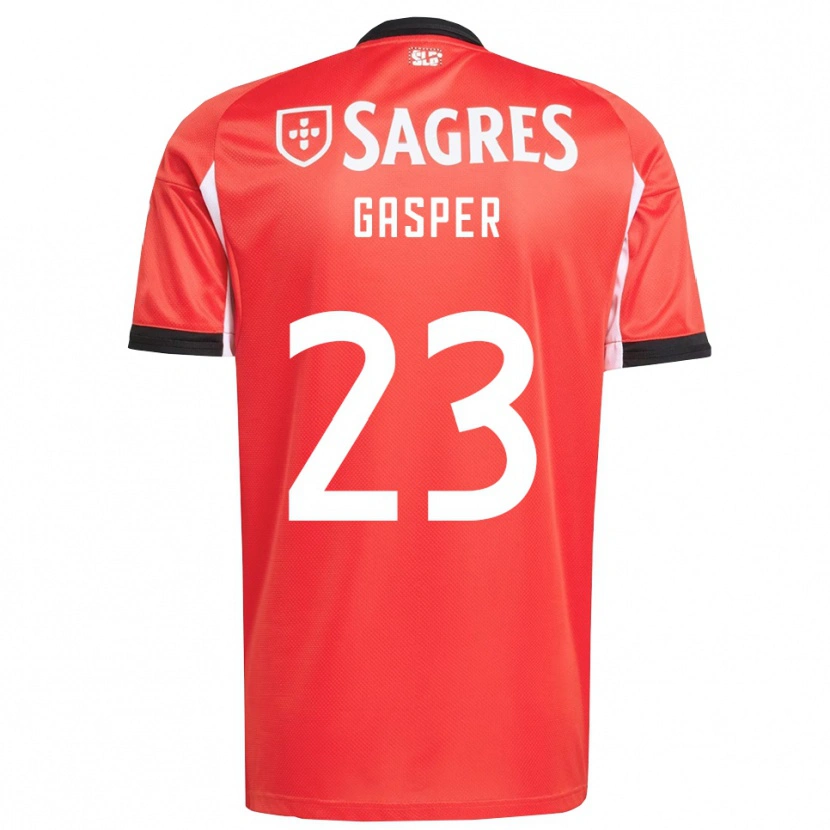 Danxen Hombre Camiseta Anna Gasper #23 Rojo Blanco 1ª Equipación 2025/26 La Camisa