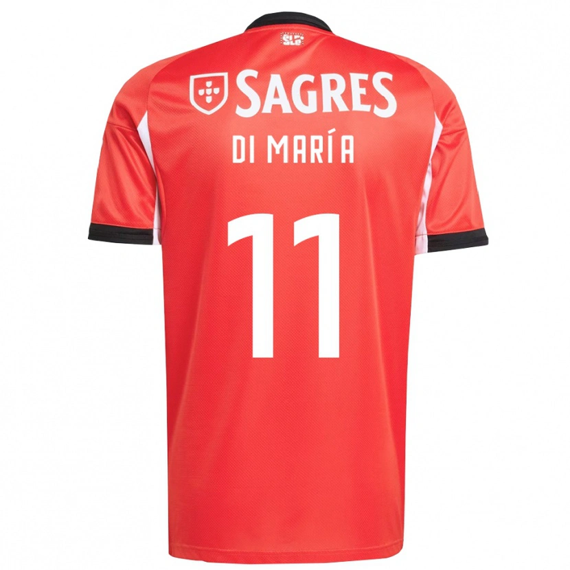Danxen Hombre Camiseta Angel Di Maria #11 Rojo Blanco 1ª Equipación 2025/26 La Camisa