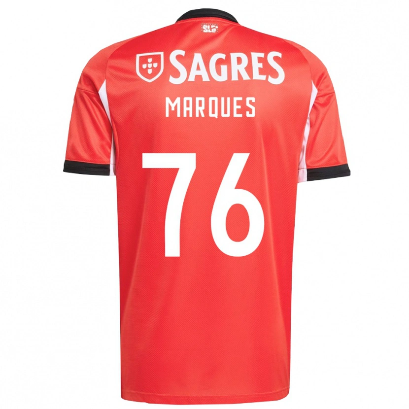 Danxen Hombre Camiseta Gustavo Marques #76 Rojo Blanco 1ª Equipación 2025/26 La Camisa