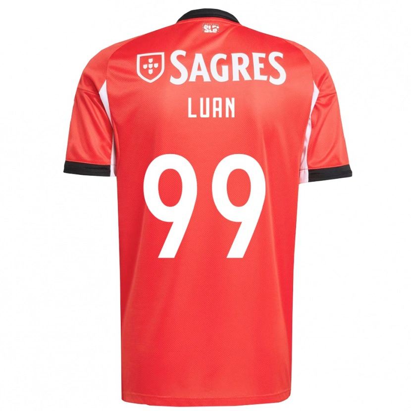 Danxen Hombre Camiseta Luan #99 Rojo Blanco 1ª Equipación 2025/26 La Camisa