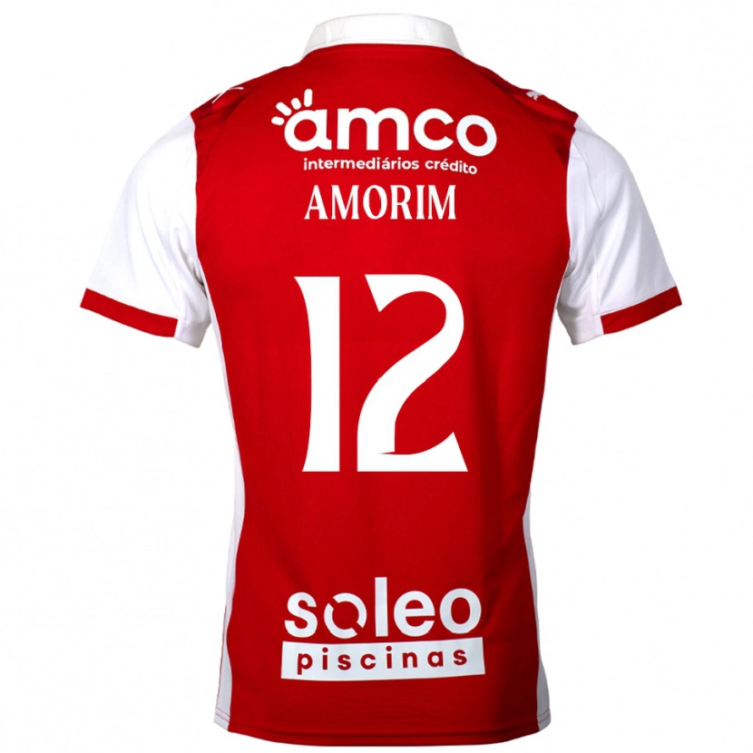 Danxen Hombre Camiseta Renato Amorim #12 Rojo Blanco 1ª Equipación 2025/26 La Camisa