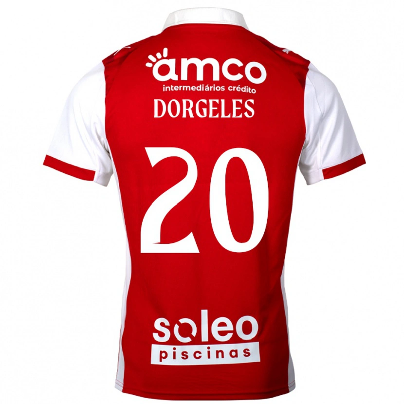 Danxen Hombre Camiseta Mario Dorgeles #20 Rojo Blanco 1ª Equipación 2025/26 La Camisa