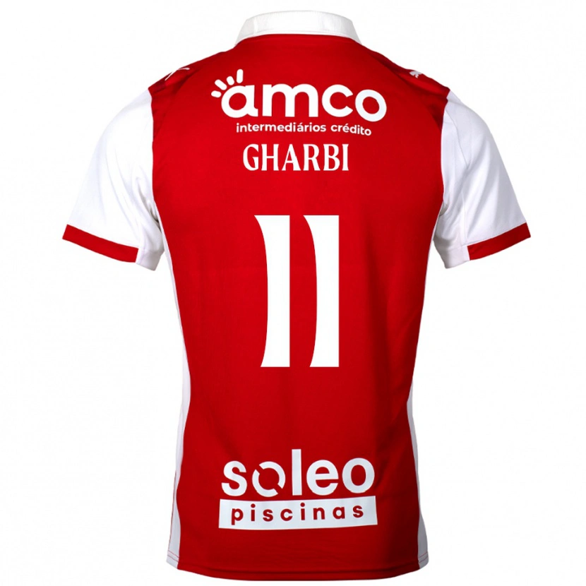 Danxen Hombre Camiseta Ismaël Gharbi #11 Rojo Blanco 1ª Equipación 2025/26 La Camisa