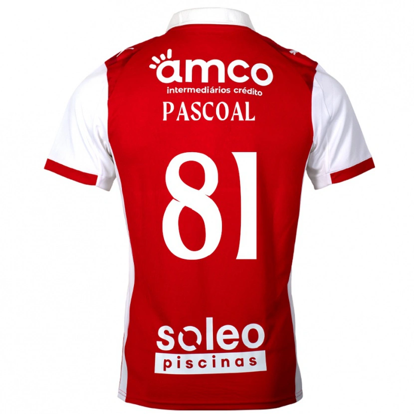 Danxen Hombre Camiseta Fodé Pascoal #81 Rojo Blanco 1ª Equipación 2025/26 La Camisa