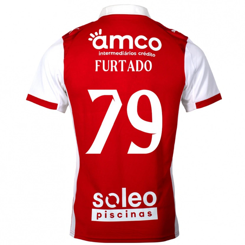 Danxen Hombre Camiseta Rúben Furtado #79 Rojo Blanco 1ª Equipación 2025/26 La Camisa