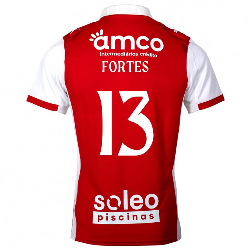 Danxen Hombre Camiseta Melany Fortes #13 Rojo Blanco 1ª Equipación 2025/26 La Camisa