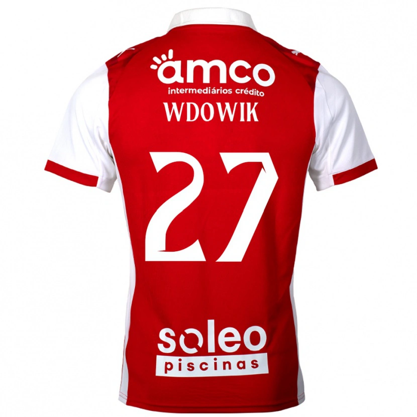 Danxen Hombre Camiseta Bartlomiej Wdowik #27 Rojo Blanco 1ª Equipación 2025/26 La Camisa