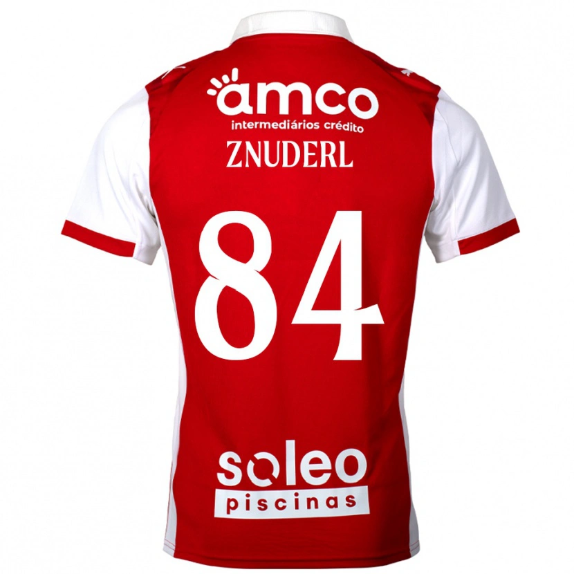 Danxen Hombre Camiseta Tai Znuderl #84 Rojo Blanco 1ª Equipación 2025/26 La Camisa