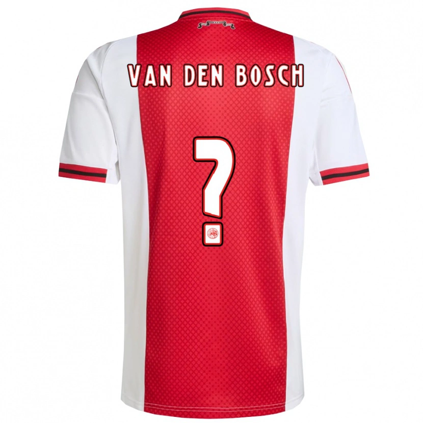 Danxen Hombre Camiseta Frederico Van Den Bosch #0 Rojo Blanco 1ª Equipación 2025/26 La Camisa