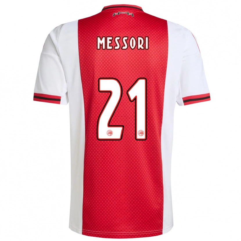 Danxen Hombre Camiseta Luca Messori #21 Rojo Blanco 1ª Equipación 2025/26 La Camisa