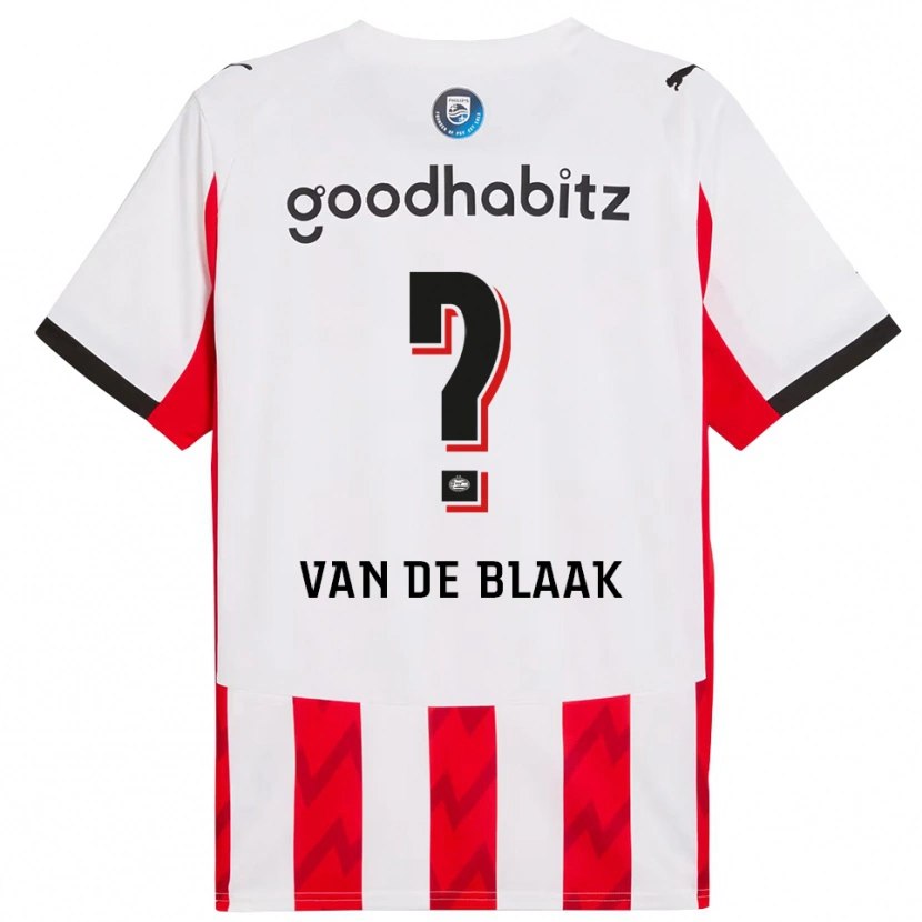 Danxen Hombre Camiseta Emmanuel Van De Blaak #0 Rojo Blanco 1ª Equipación 2025/26 La Camisa