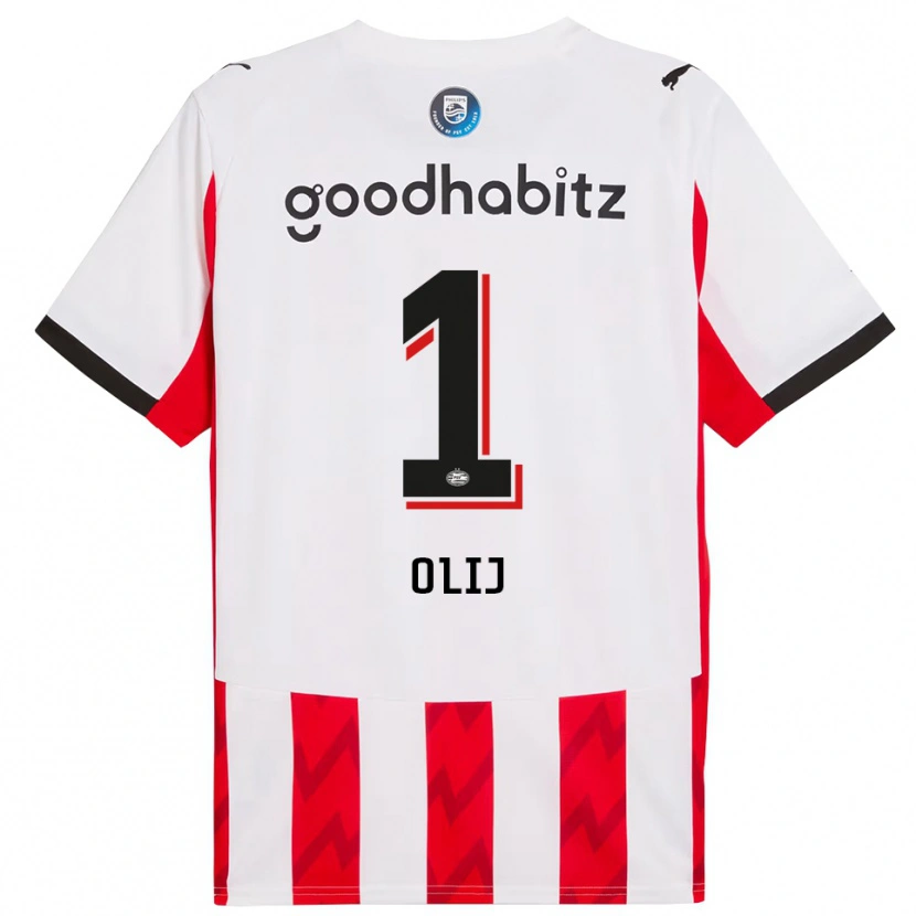 Danxen Hombre Camiseta Nick Olij #1 Rojo Blanco 1ª Equipación 2025/26 La Camisa