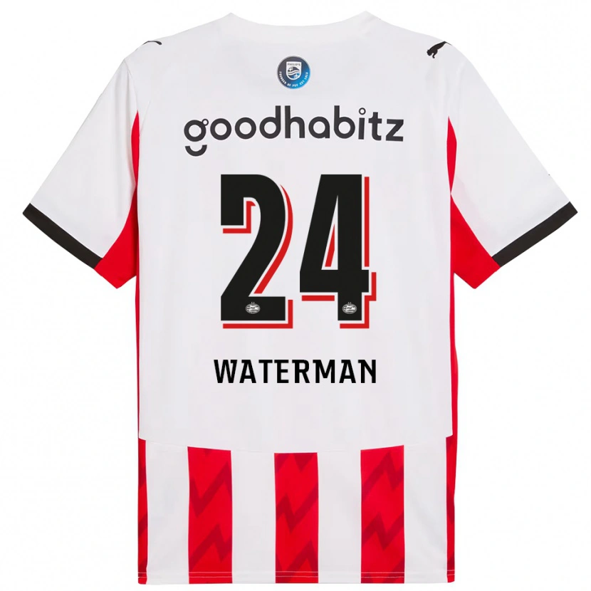 Danxen Hombre Camiseta Boy Waterman #24 Rojo Blanco 1ª Equipación 2025/26 La Camisa
