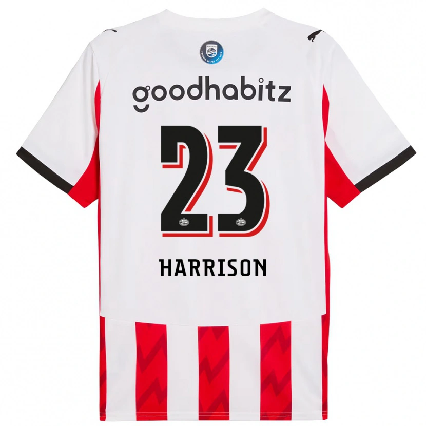 Danxen Hombre Camiseta Amy Harrison #23 Rojo Blanco 1ª Equipación 2025/26 La Camisa