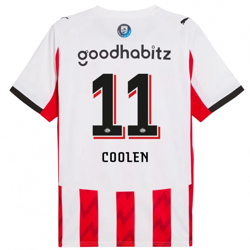 Danxen Hombre Camiseta Nadia Coolen #11 Rojo Blanco 1ª Equipación 2025/26 La Camisa