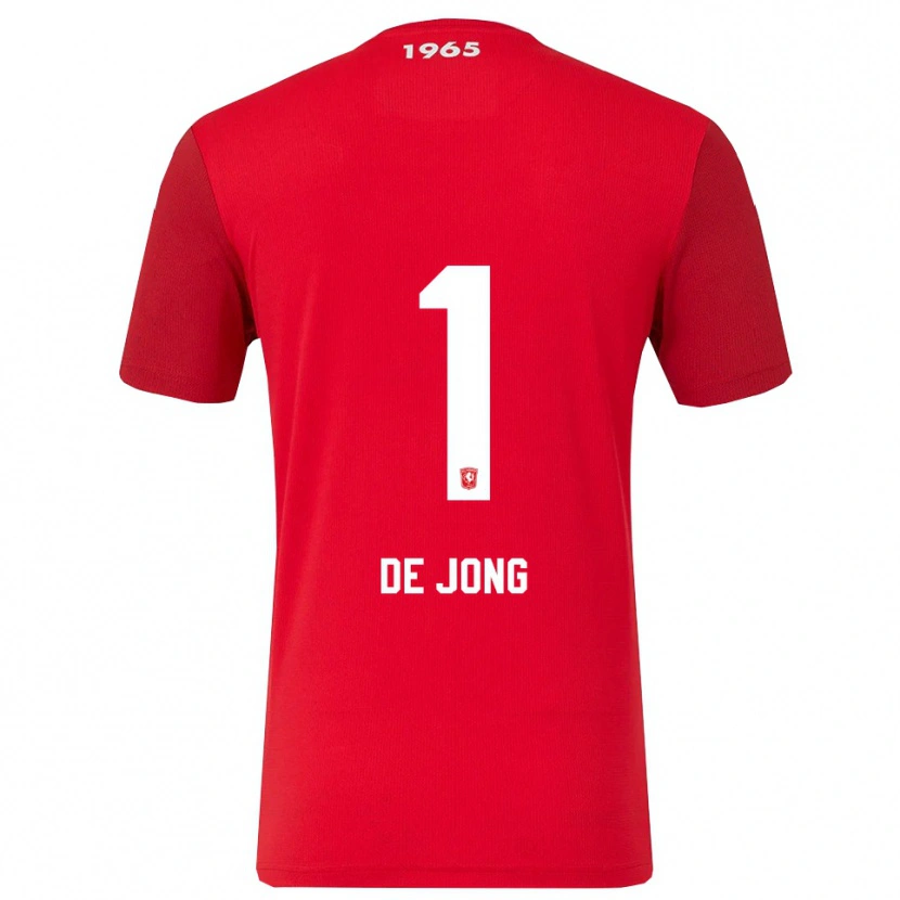 Danxen Hombre Camiseta Danielle De Jong #1 Rojo Blanco 1ª Equipación 2025/26 La Camisa