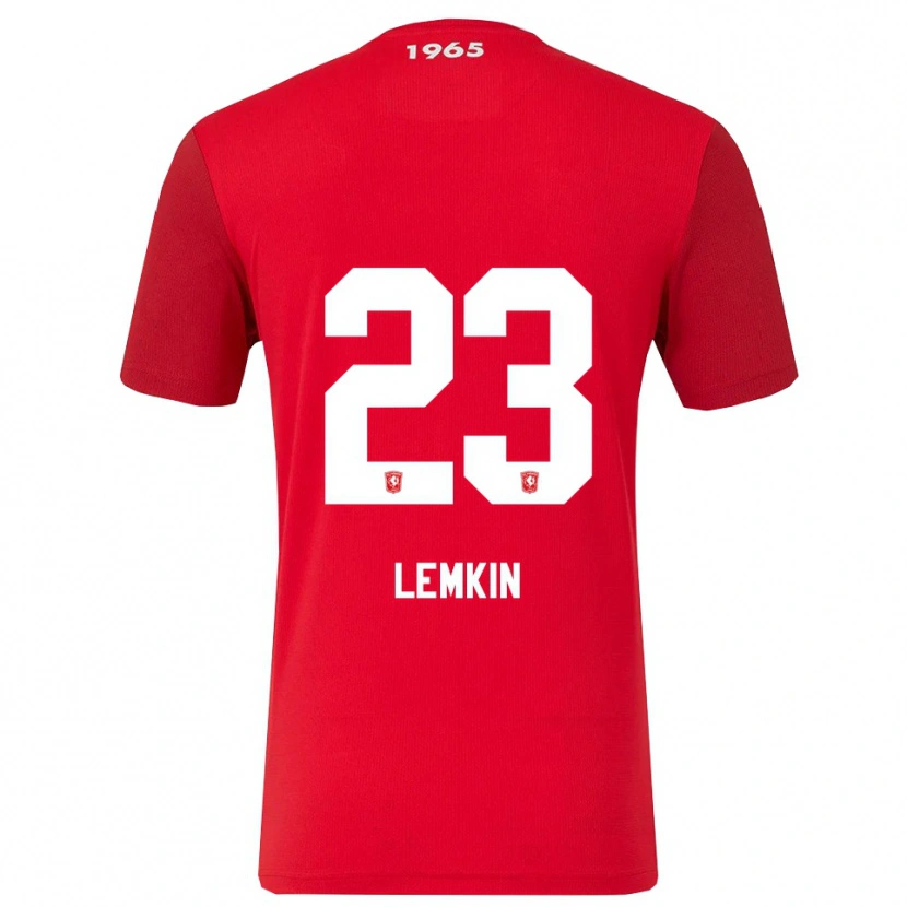 Danxen Hombre Camiseta Stav Lemkin #23 Rojo Blanco 1ª Equipación 2025/26 La Camisa