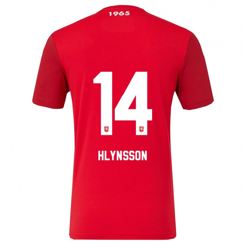 Danxen Hombre Camiseta Kristian Hlynsson #14 Rojo Blanco 1ª Equipación 2025/26 La Camisa