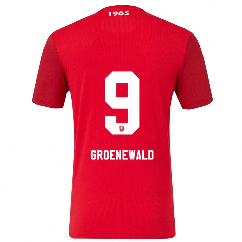 Danxen Hombre Camiseta Nigel Groenewald #9 Rojo Blanco 1ª Equipación 2025/26 La Camisa