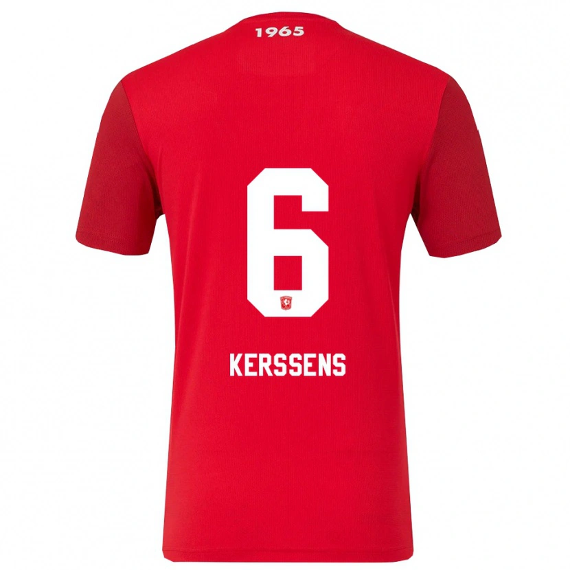 Danxen Hombre Camiseta Tom Kerssens #6 Rojo Blanco 1ª Equipación 2025/26 La Camisa