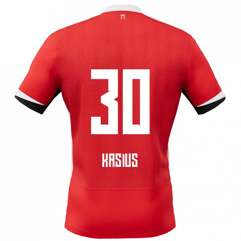 Danxen Hombre Camiseta Denso Kasius #30 Rojo Blanco 1ª Equipación 2025/26 La Camisa