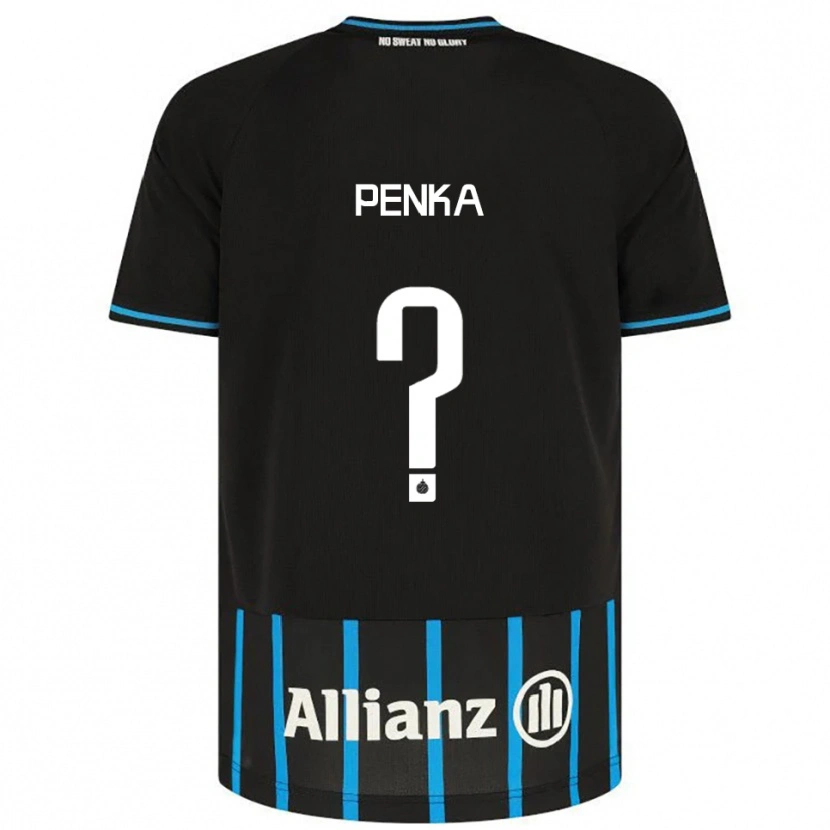 Danxen Hombre Camiseta Godfried Penka #0 Negro Azul 1ª Equipación 2025/26 La Camisa